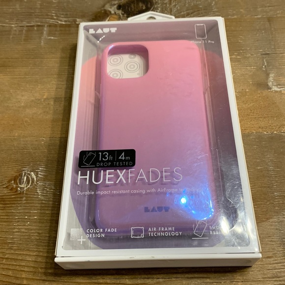 NEW LAUT Heux Fades iPhone 11 Pro Case Lilac Shock Resistant Ombré Pink Purple - Picture 2 of 7